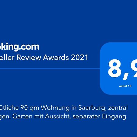 Gemuetliche 90 Qm Wohnung In Saarburg, Zentral Gelegen, Garten Mit Aussicht, Separater Eingang المظهر الخارجي الصورة