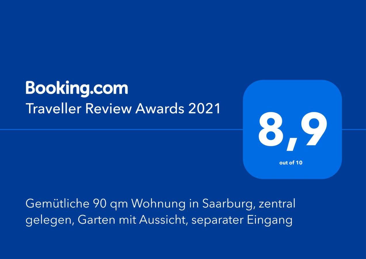 Gemuetliche 90 Qm Wohnung In Saarburg, Zentral Gelegen, Garten Mit Aussicht, Separater Eingang المظهر الخارجي الصورة